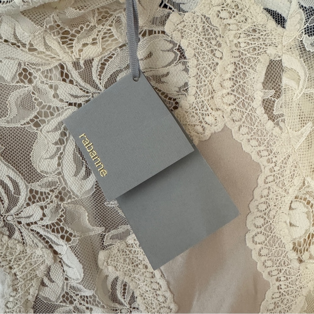 Paco Rabanne Cream Lace Maxi Dress - Picture 9 of 10